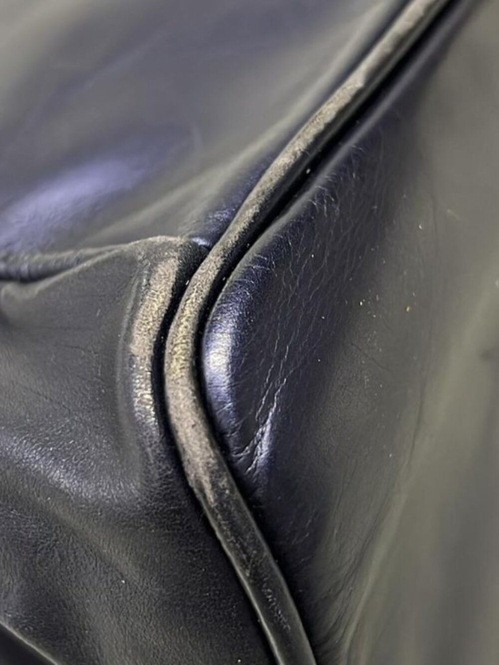 Loewe Handbag Blue Chain Handle Drawstring Leather - Picture 6 of 13
